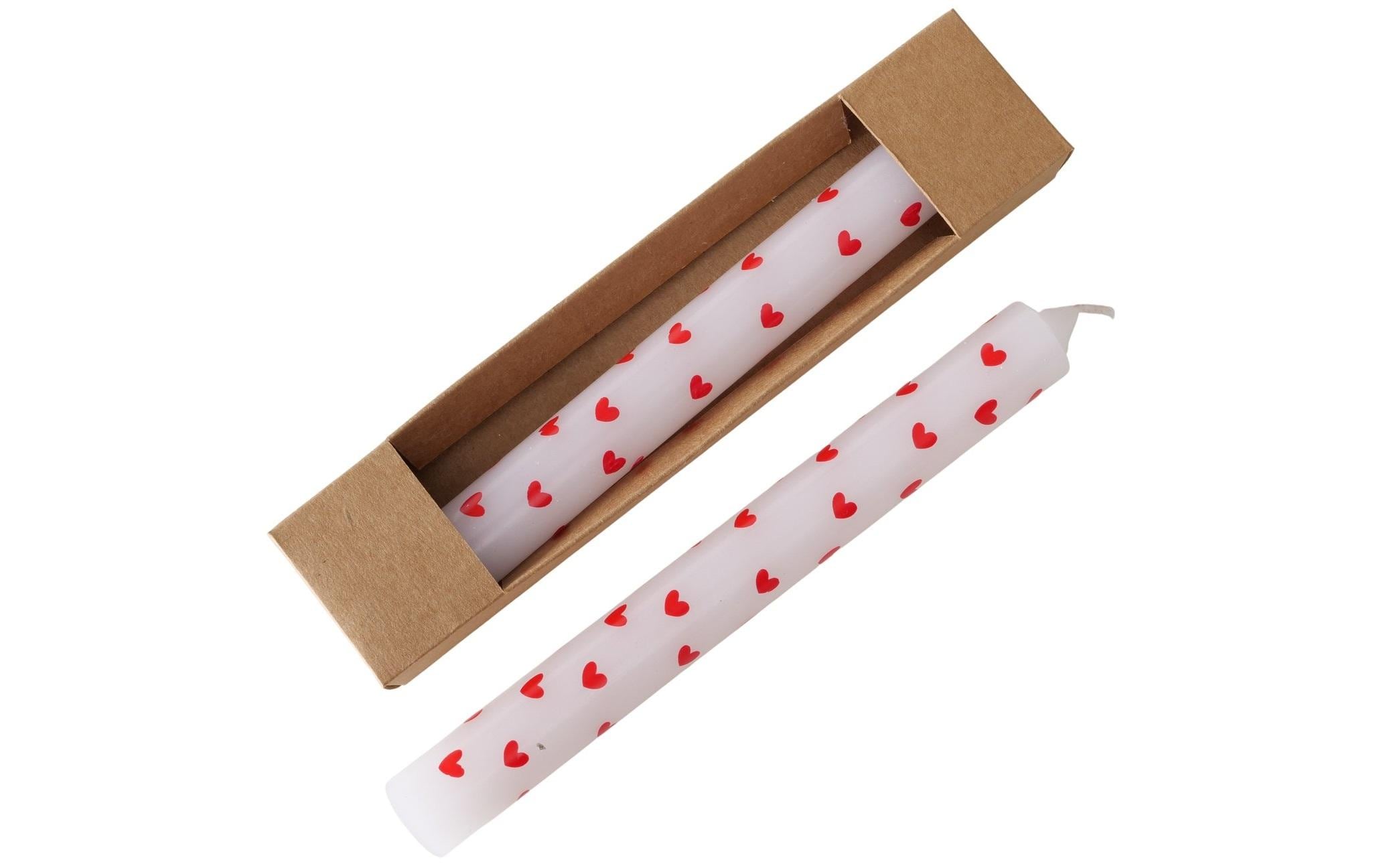 Boltze Stabkerze Geschenkset Lilin 2-teilig, Weiss, 20x2cm, 7h BZ