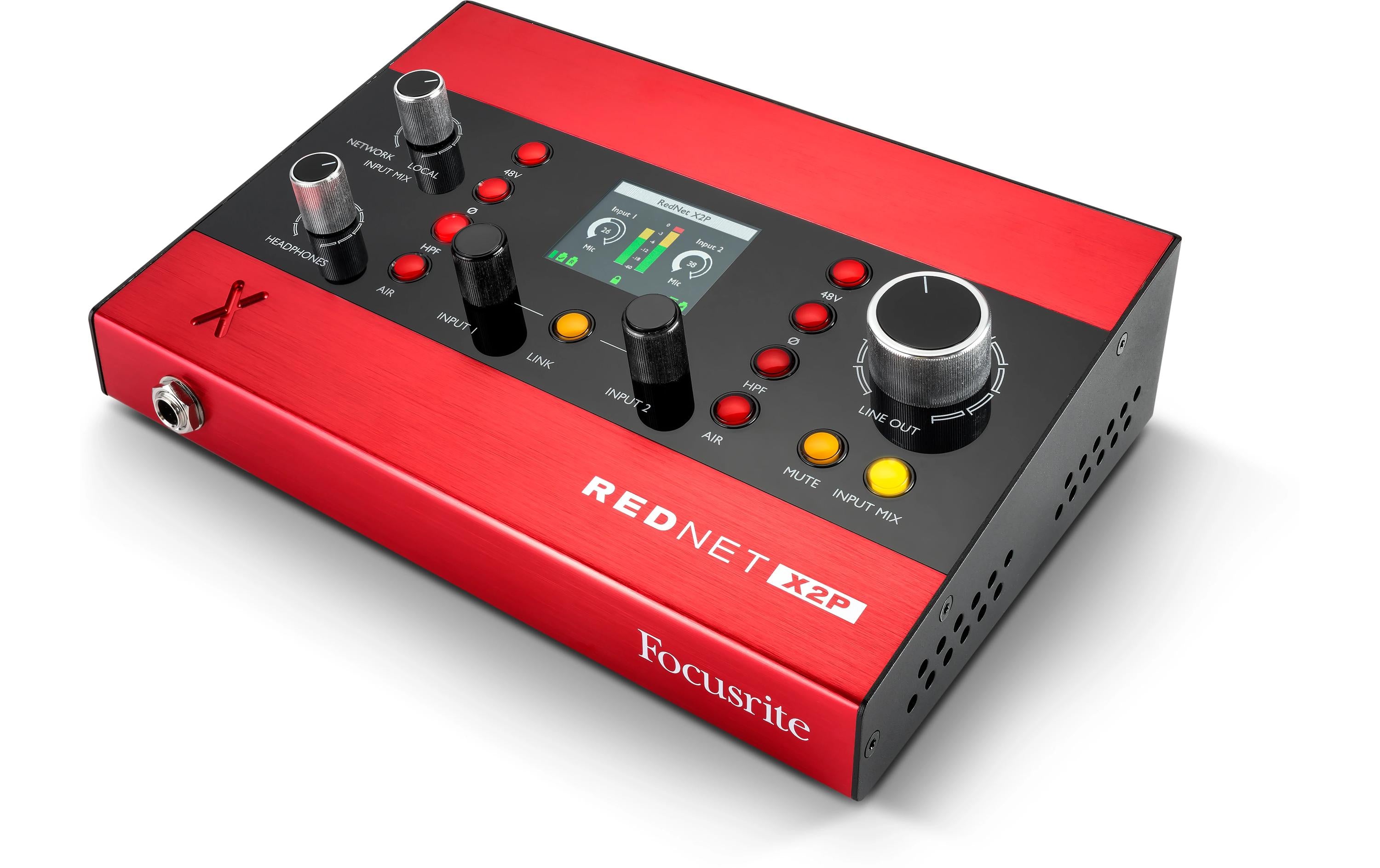 Focusrite RedNet X2P 2 Kanal 24/96 Mic Pre Dante Interface
