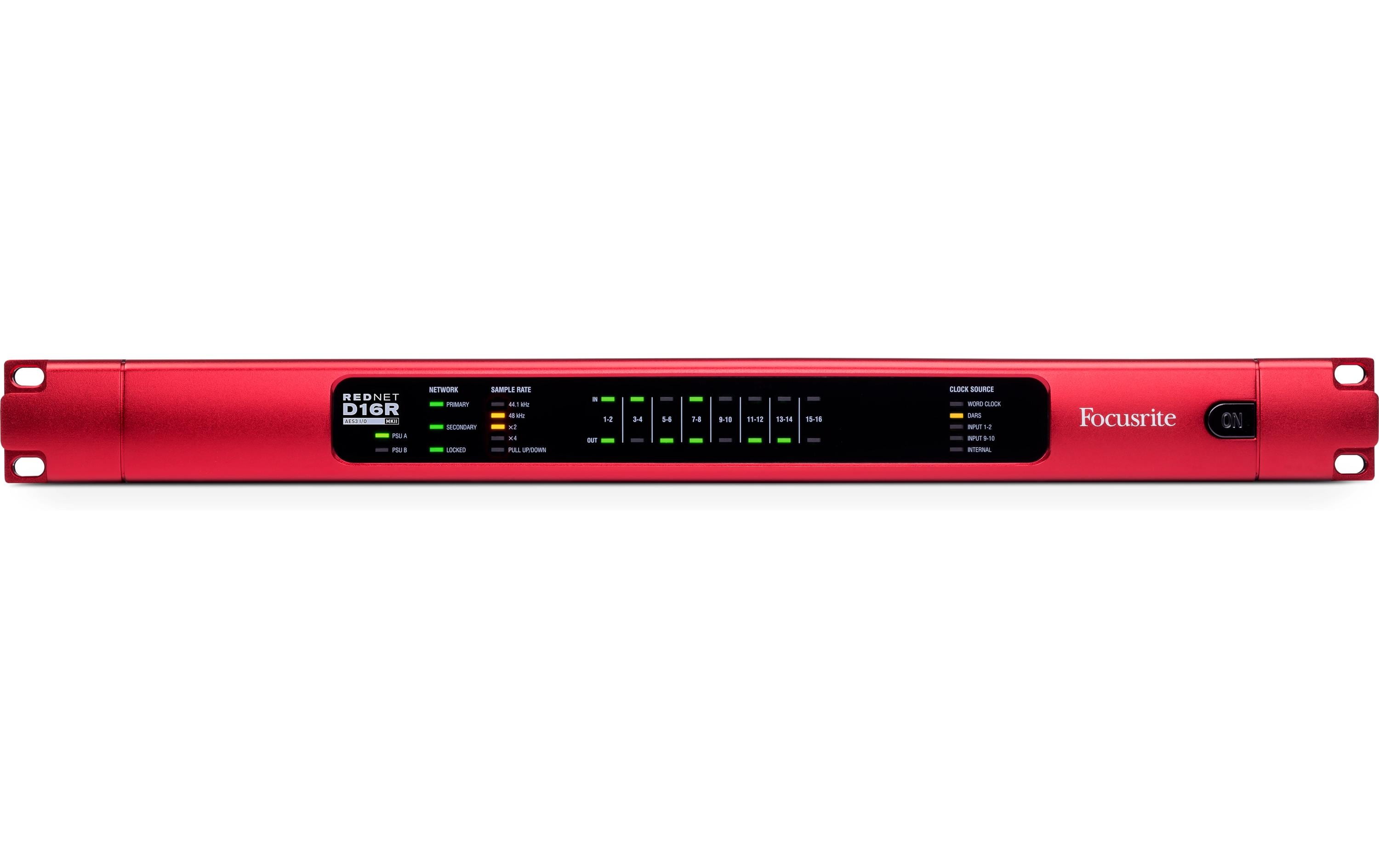 Focusrite RedNet D16R MkII 16 Kanal AES3 Dante I/O Interface