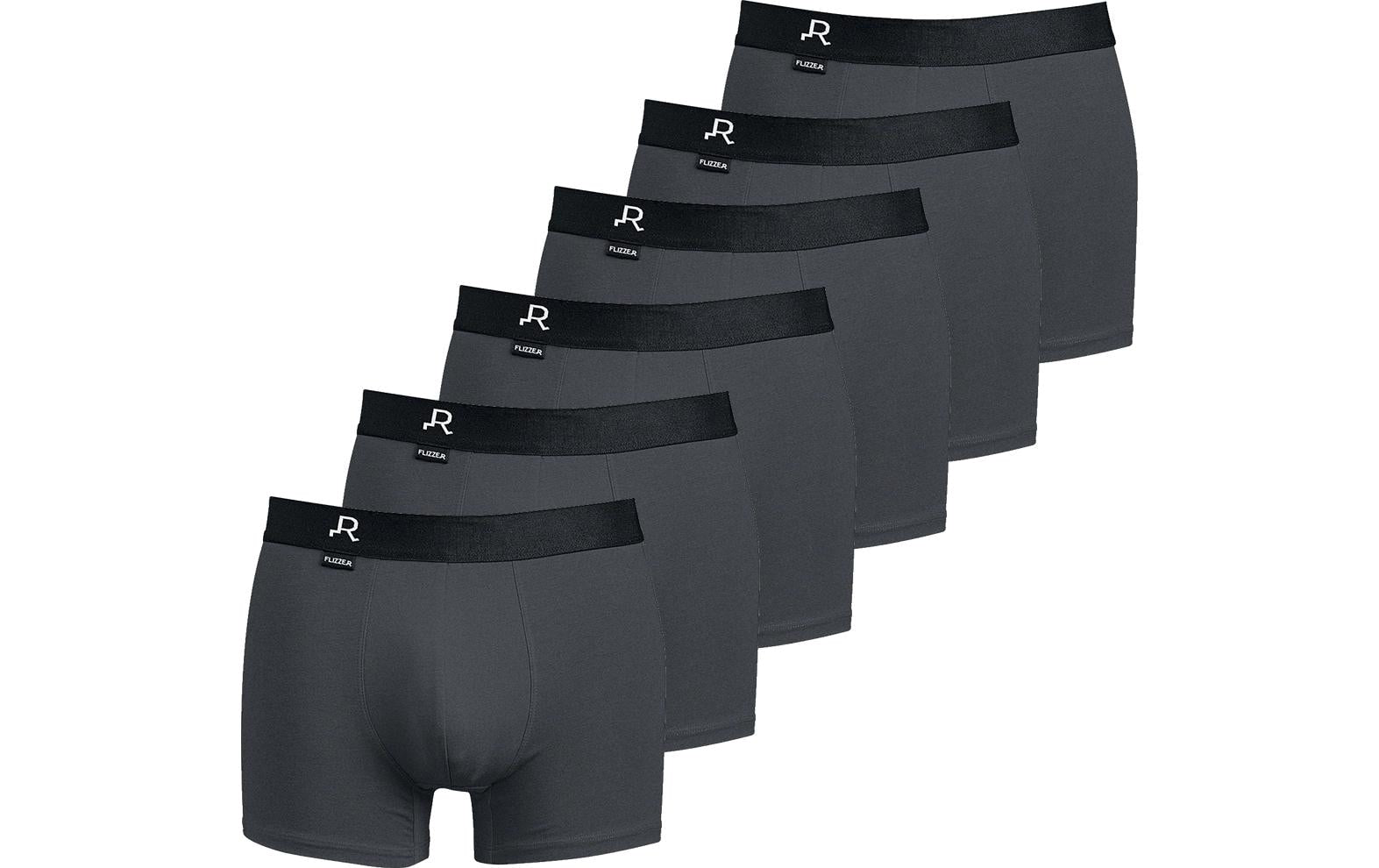 Flizzer Trunk "Der Macho" 6er Pack, XL Grau
