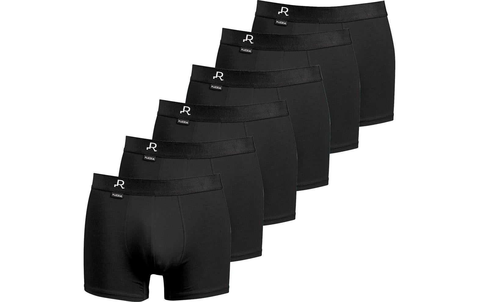Flizzer Trunk "Der Gentleman" 6er Pack, S Schwarz
