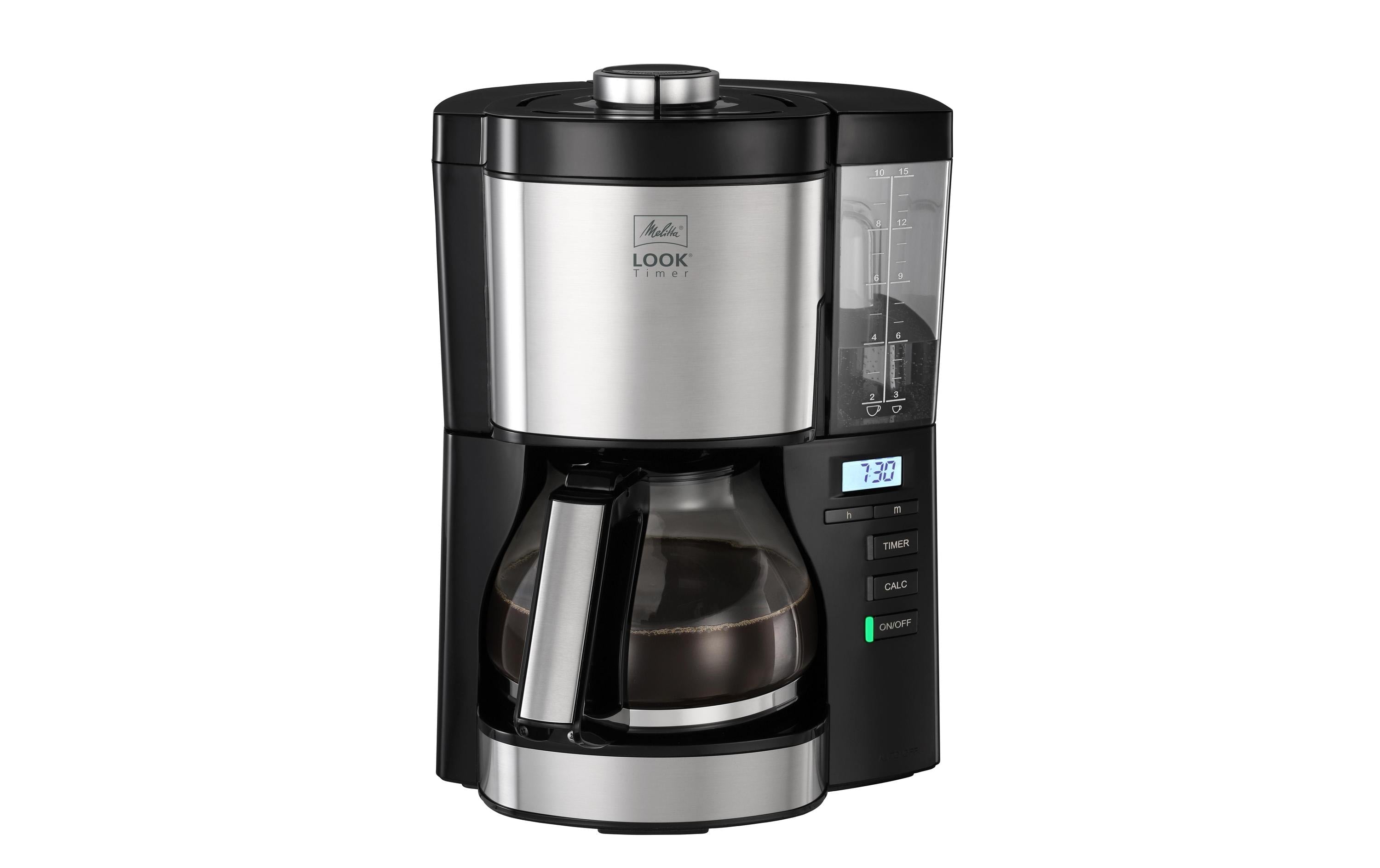 Melitta Filterkaffeeaut Look Timer 1025-08 Edelstahl-Schwarz