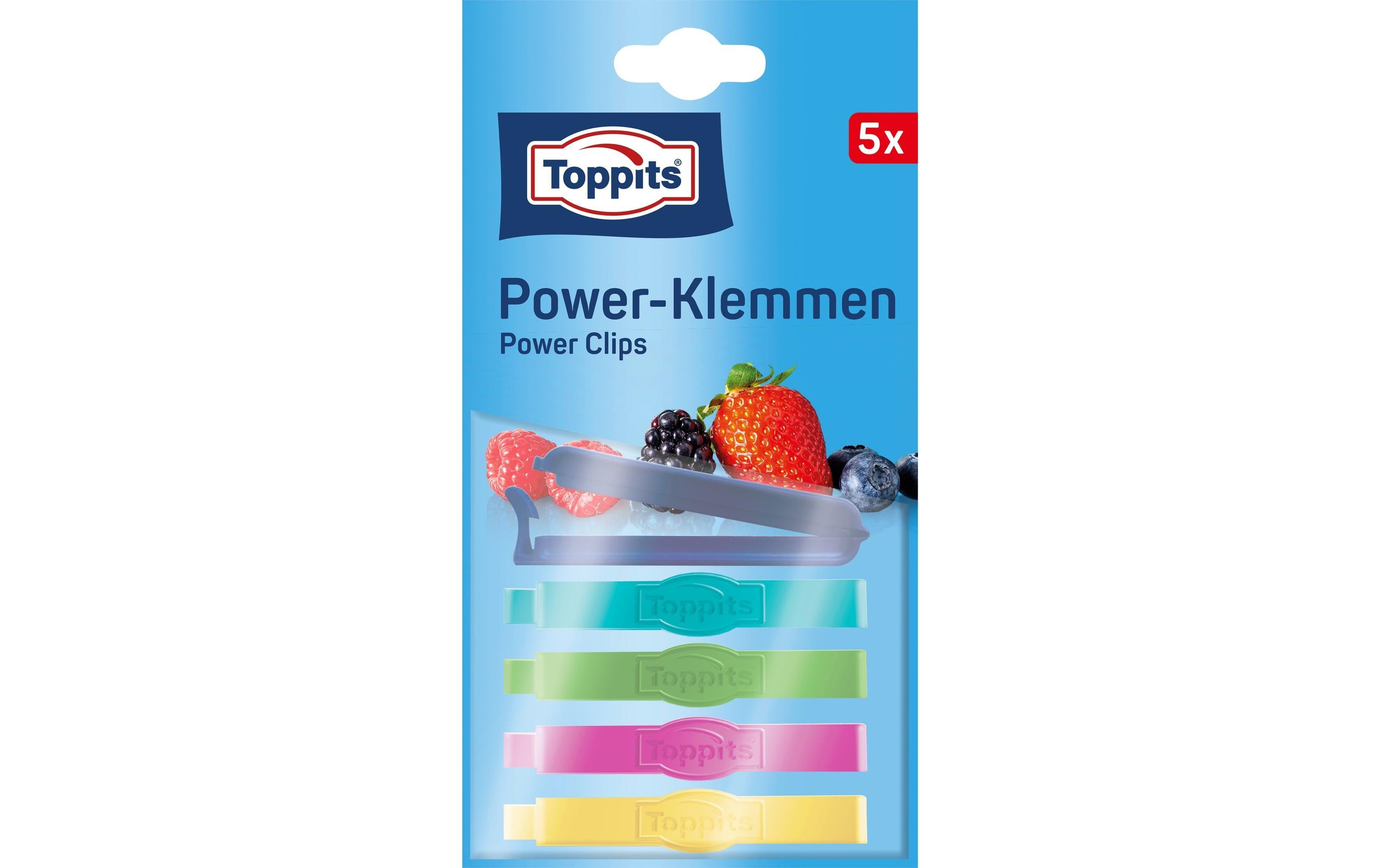 Toppits Verschlussclips Power-Klemmen 5 Stück