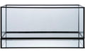 House Nordic Kerzenhalter Hurricane 30 Schwarz, Metall/Glas, 30x12x15cm