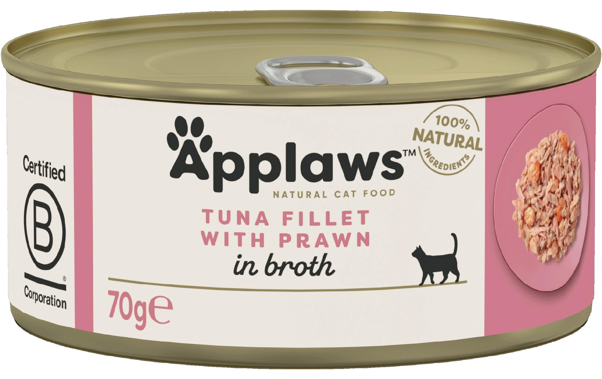 Applaws Dose Thunfischfilet & Garnelen 70g