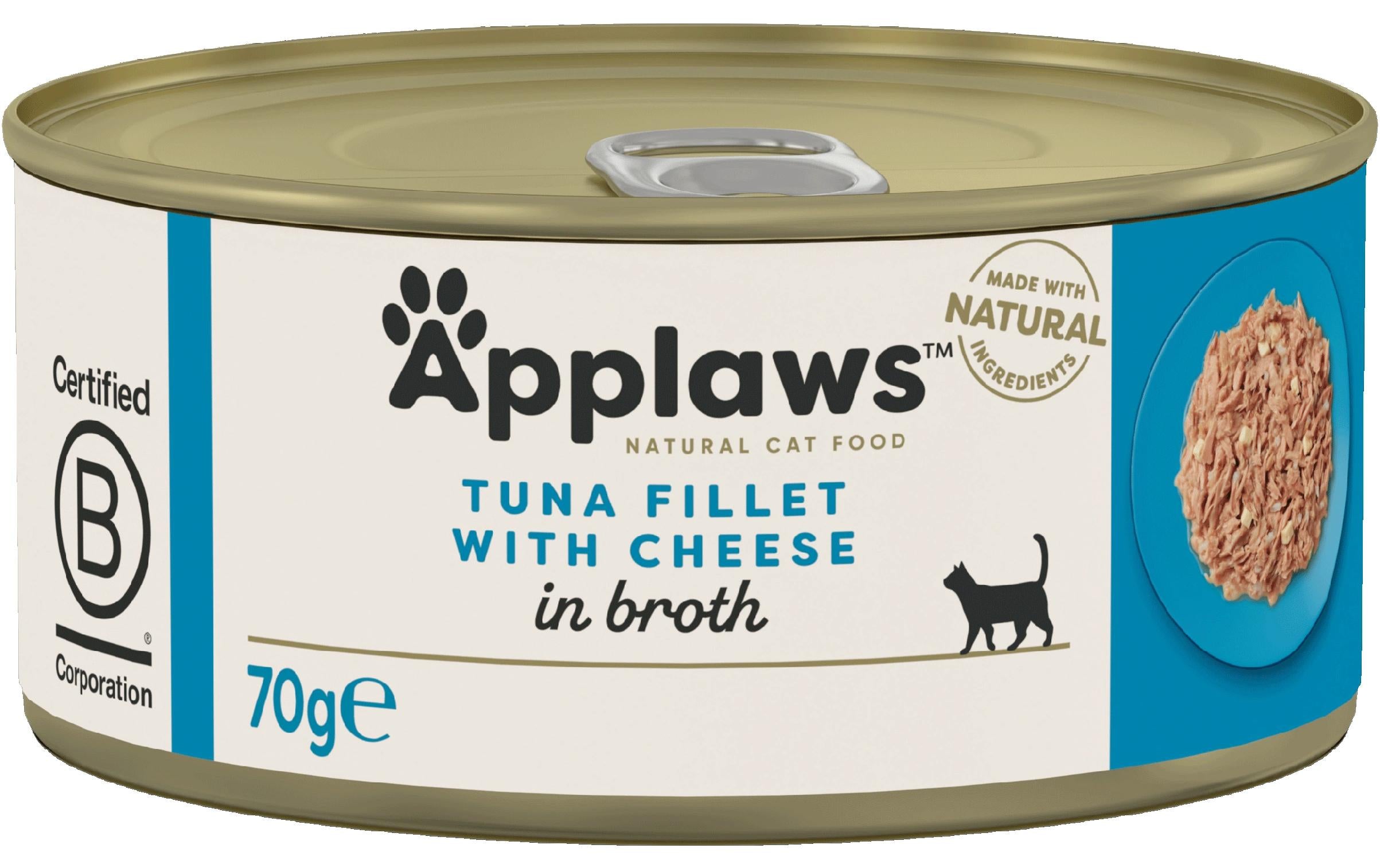 Applaws Dose Thunfischfilet & Käse in Brühe 156g