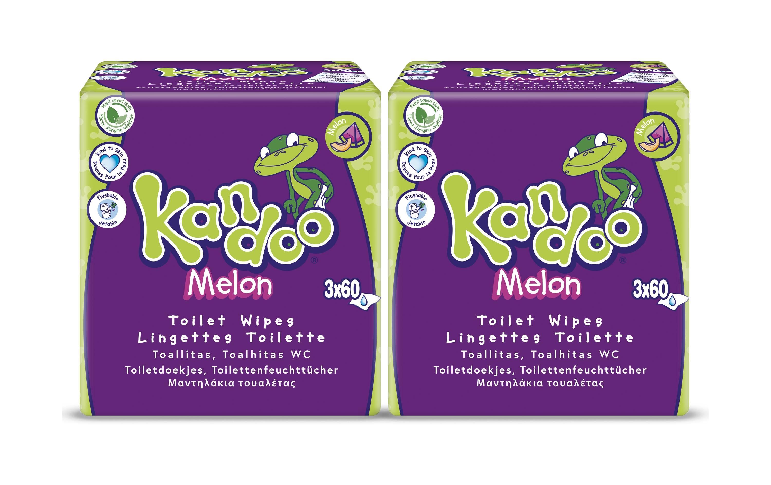Kandoo Feuchttücher Melone 2 x 180 Stück KIT