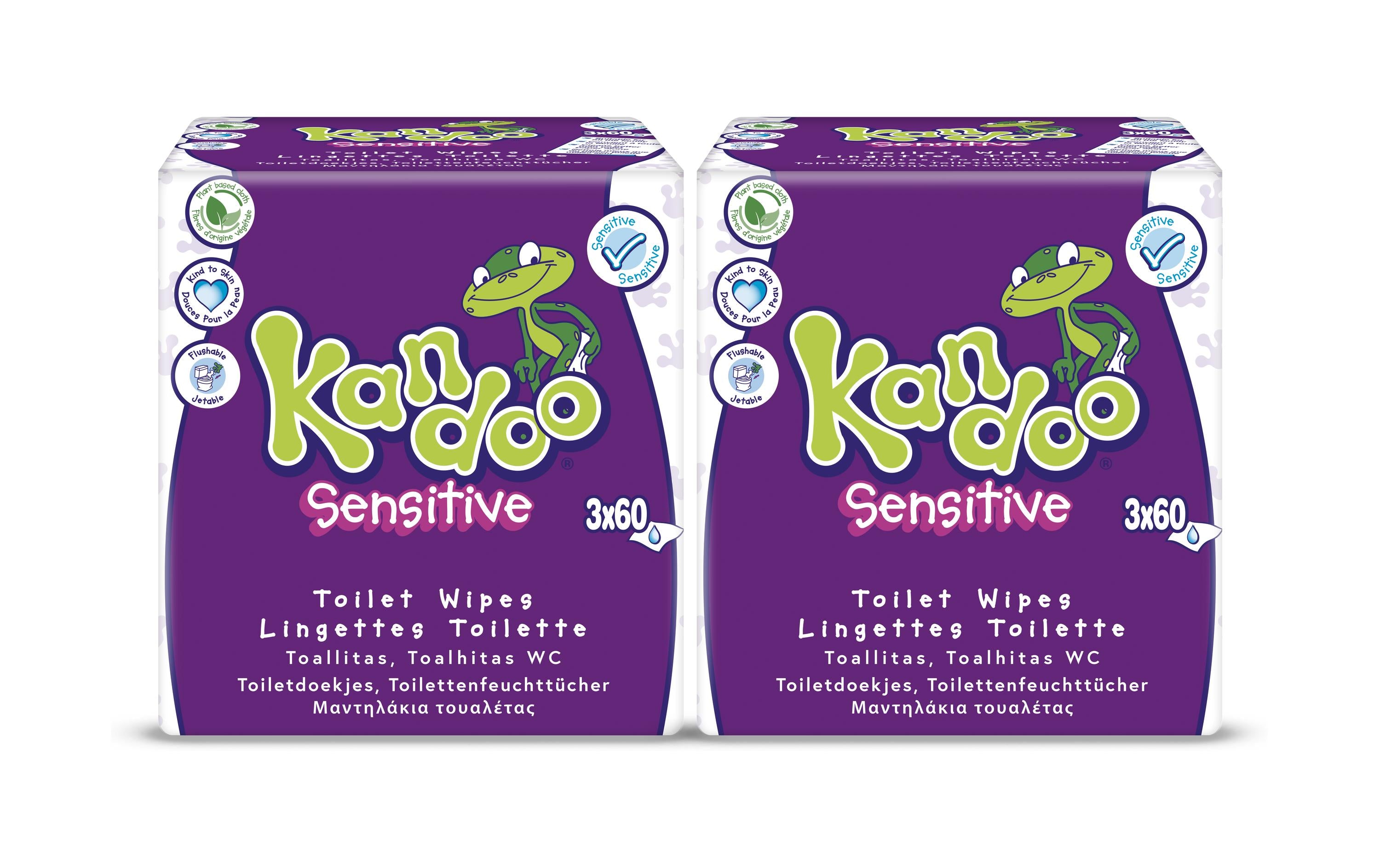 Kandoo Feuchttücher Sensitive 2 x 180 Stück KIT