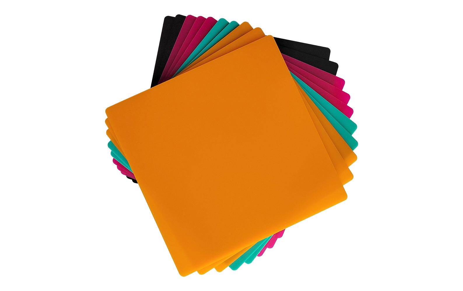 Creality Acryl Platten 200x200x3mm 10 Stk. Vier Farben, mit Schutzfolie,