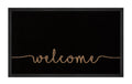 Hanse Home Fussmatte Welcome Polyamid, 75x45x0.5cm, Anthrazit/Beige