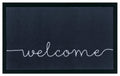 Hanse Home Fussmatte Welcome Polyamid, 75x45x0.5cm, Anthrazit/Creme