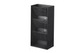 Yamazaki Makeup-Ständer TOWER Silikon/PC/ABS, 12x7.7x25 (LxBxH) Schwarz