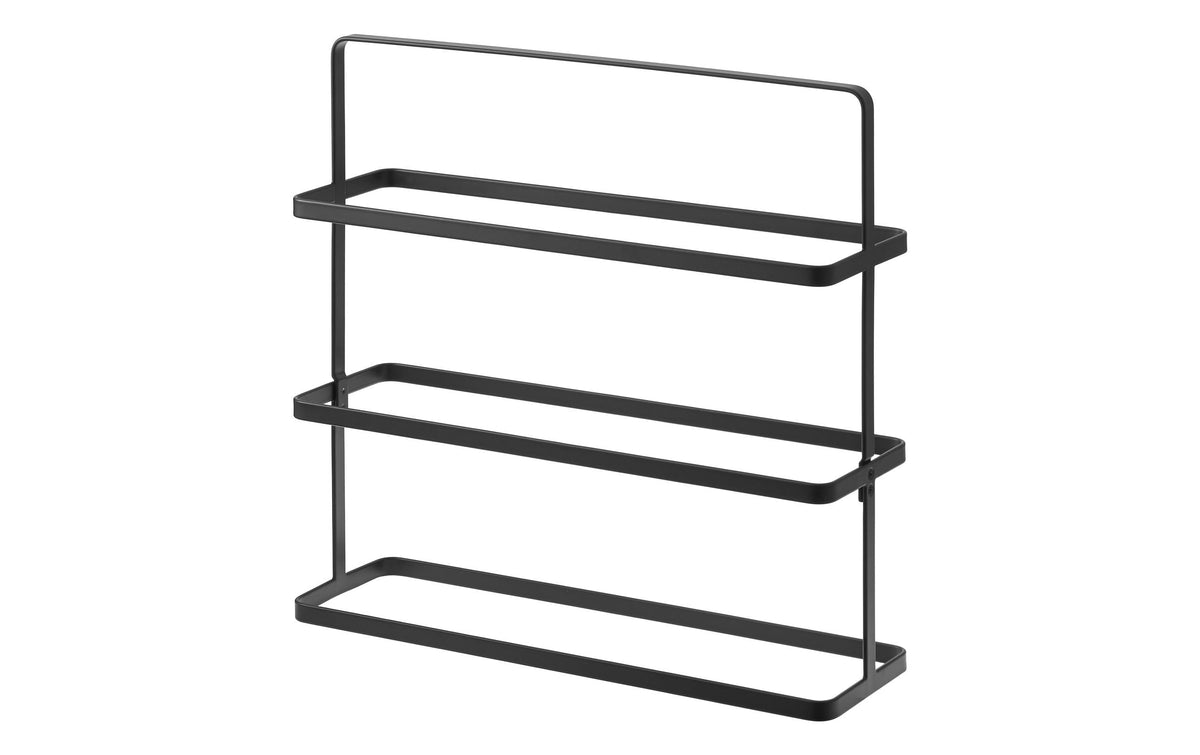 Yamazaki Schuhregal breit TOWER Metall, 50x14x45.5cm (LxBxH), Schwarz