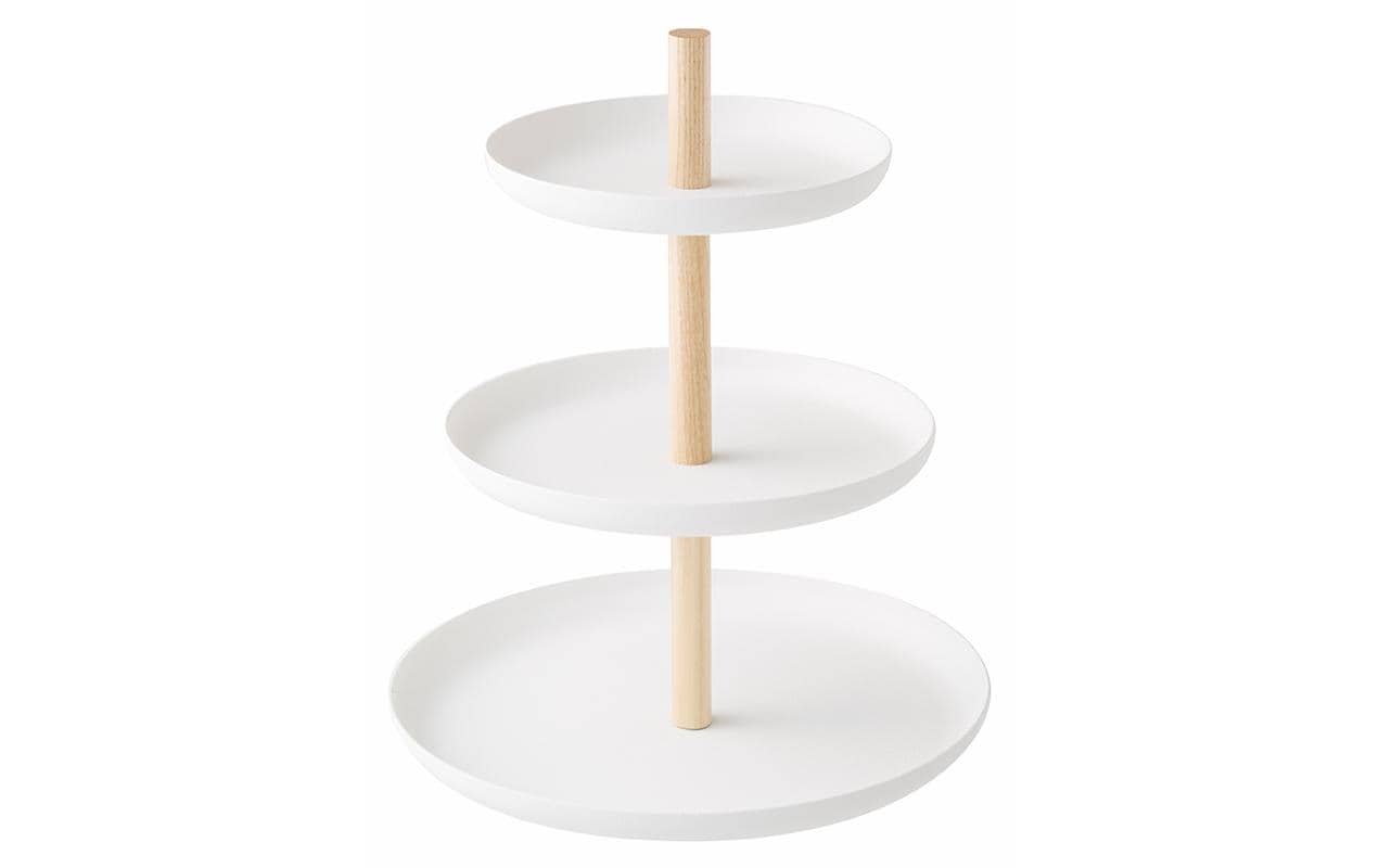 Yamazaki Etagere TOSCA Metall/Esche, 24x20 (HxD), Weiss