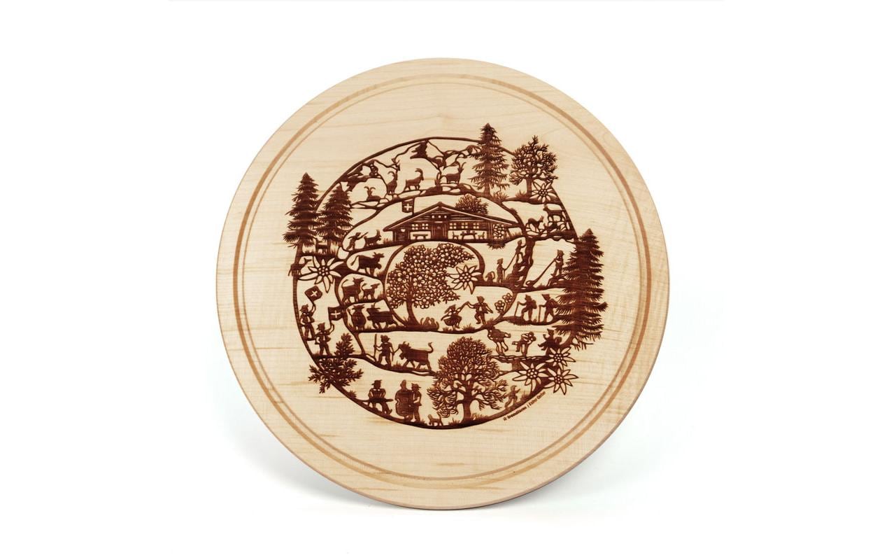 Trendform Servierplatte SWISS TRADITION Ahornholz, 1.5x30cm (HxD)