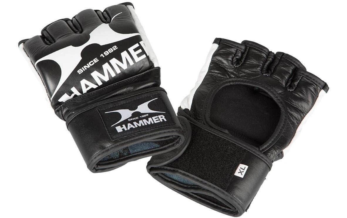 MMA II, Leder, schwarz/weiss Grösse L