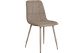 House Nordic Stuhl Middelfart Grau 2er Set 2 Stk., Polyester, Samtoptik