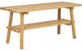 House Nordic Ember Bank Bench, bamboo, natural 28x70x45cm