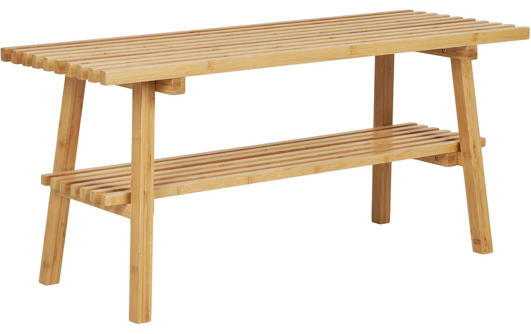 House Nordic Ember Bank Bench, bamboo, natural 28x70x45cm