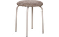 House Nordic Hocker Asmara Braun, Polyester, ø43x43cm