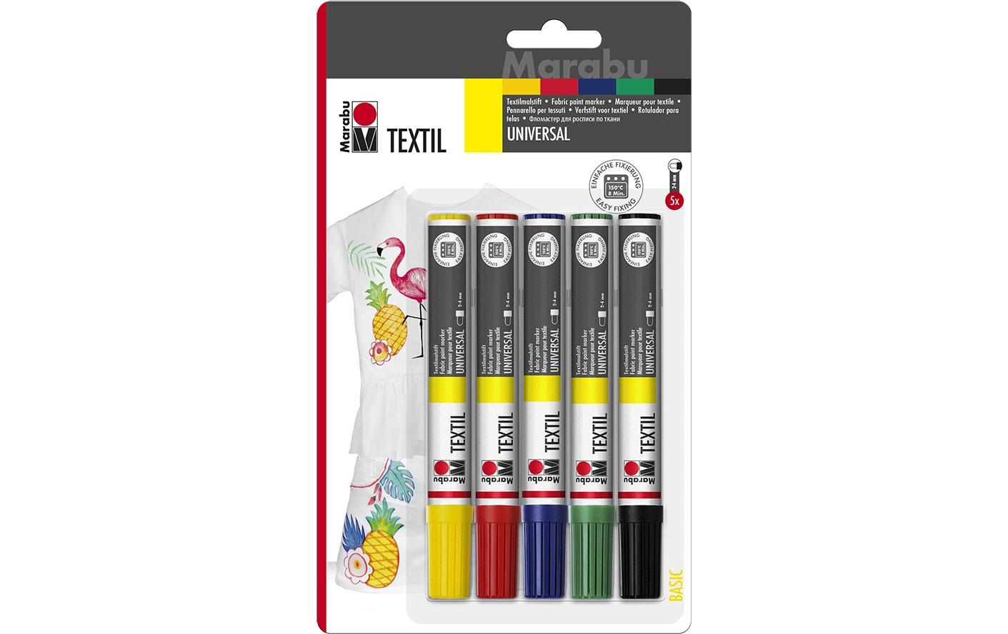 Marabu Textil Painter 2-4 mm, 5er Blister