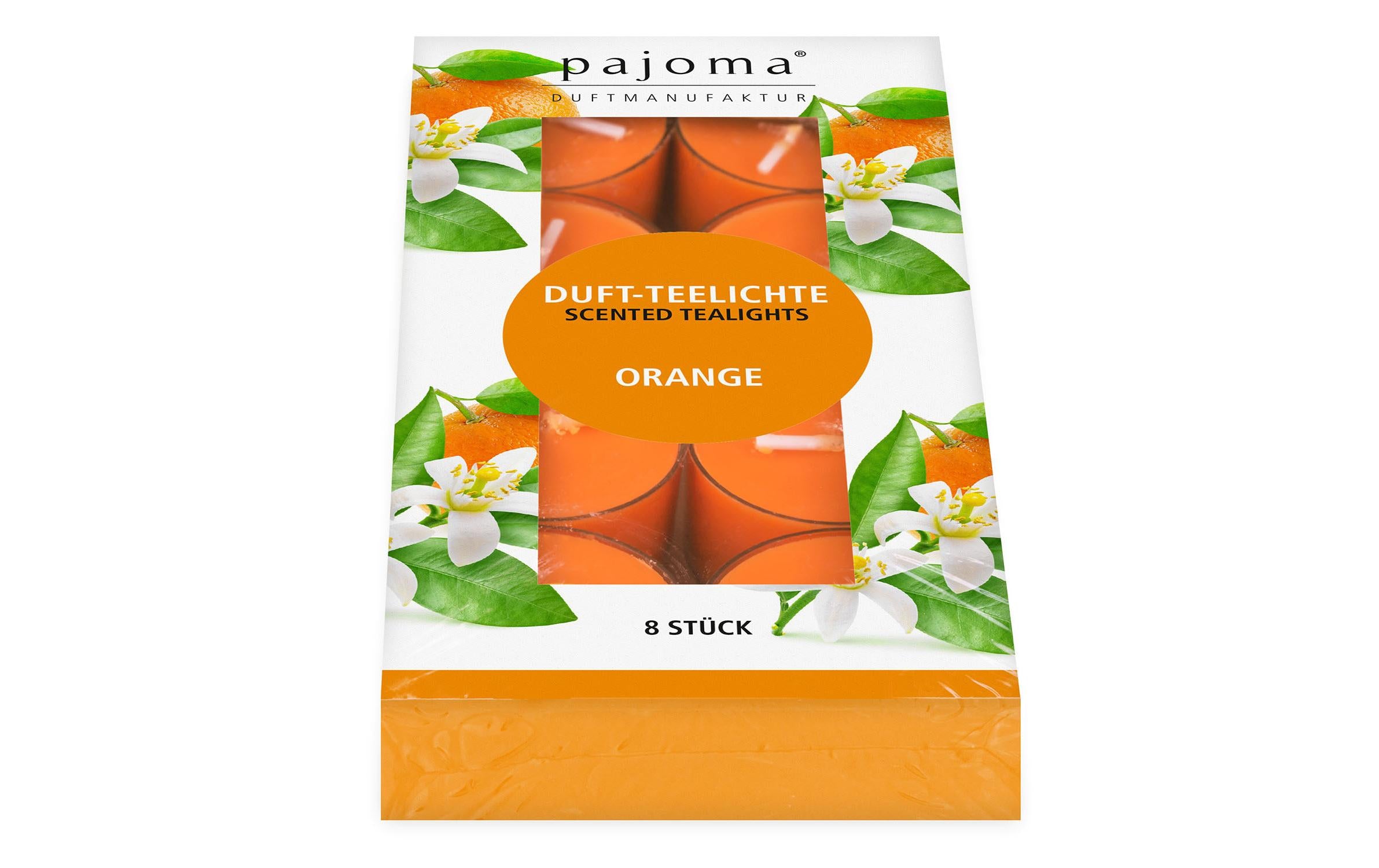 Pajoma Duftteelichter Orange 8er-Set