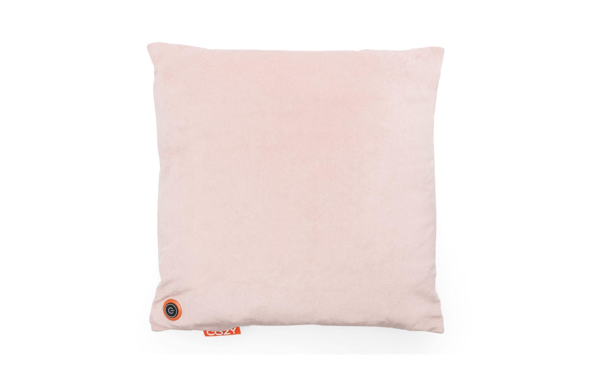 Bodi-Tek Cozy Heizkissen Una Samt hellrosa 45x45 cm, kabellos mit Powerbank 10'000 mAh