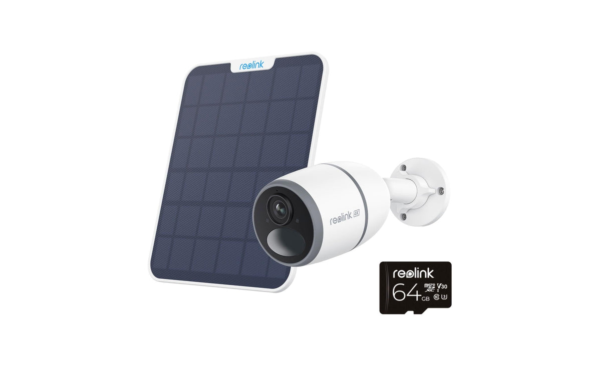 Reolink Go G340 4K LTE-Kamera & Solar+64GB Smarte wetterfeste Kamera 4G+64GB mSD