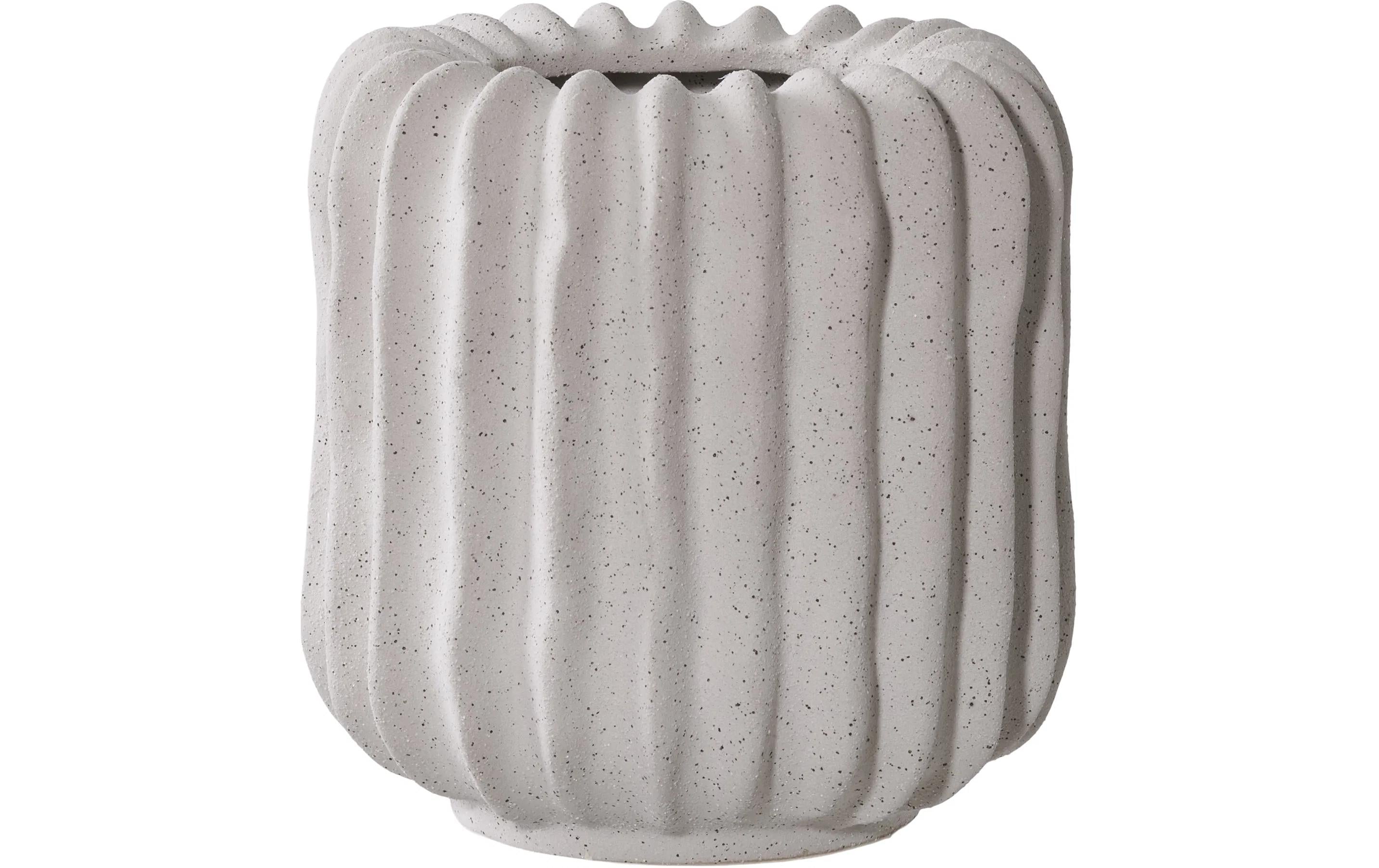 House Nordic Blumentopf Grau Keramik, ø14.5x14.5cm
