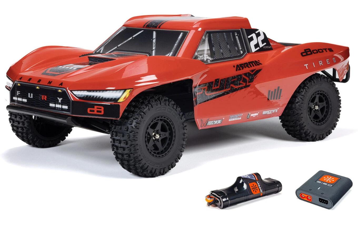 Arrma Fury Mega 550 2WD RTR Rot