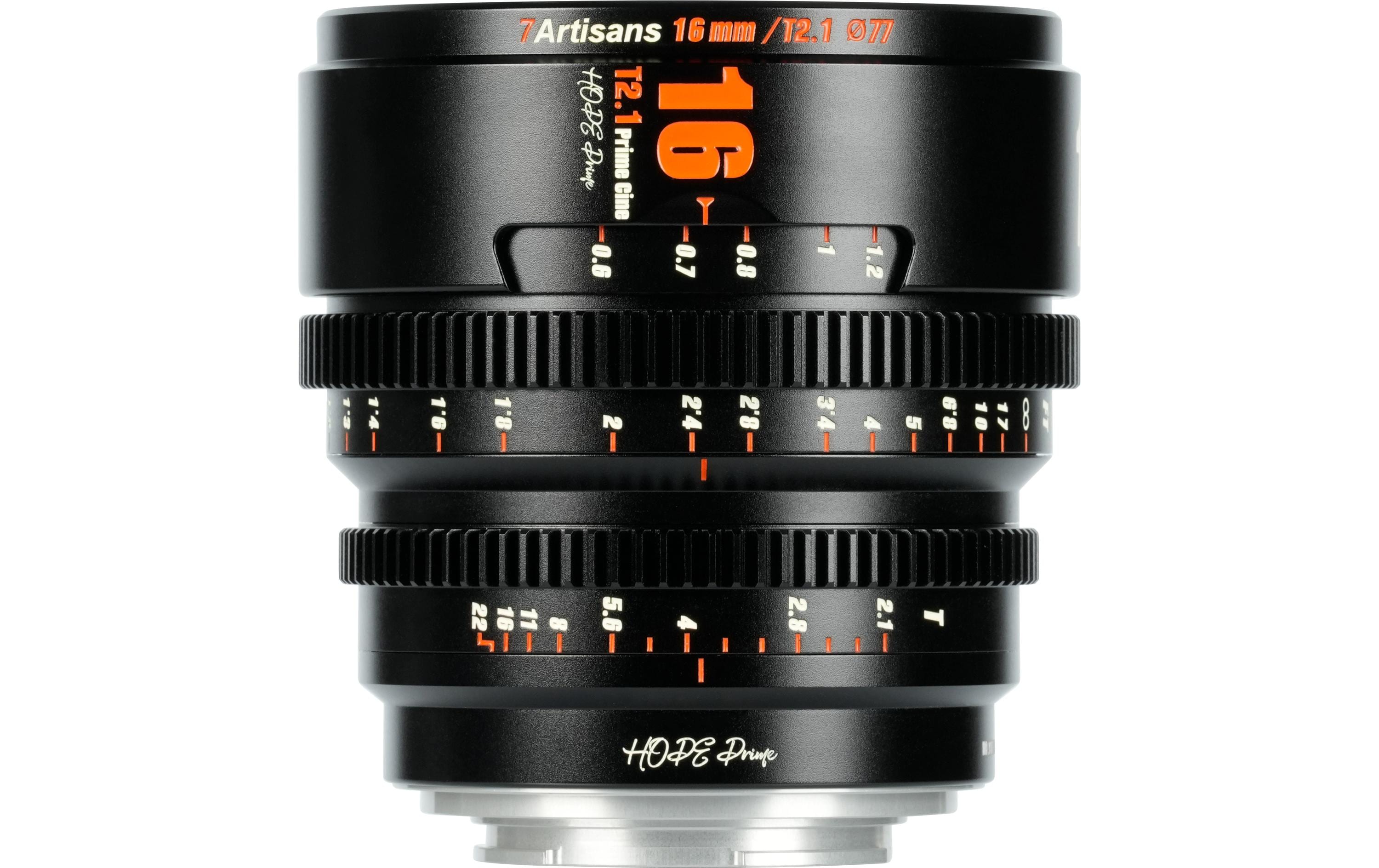 7Artisans 16T21B-M 16mm T2.1 M43 Mount