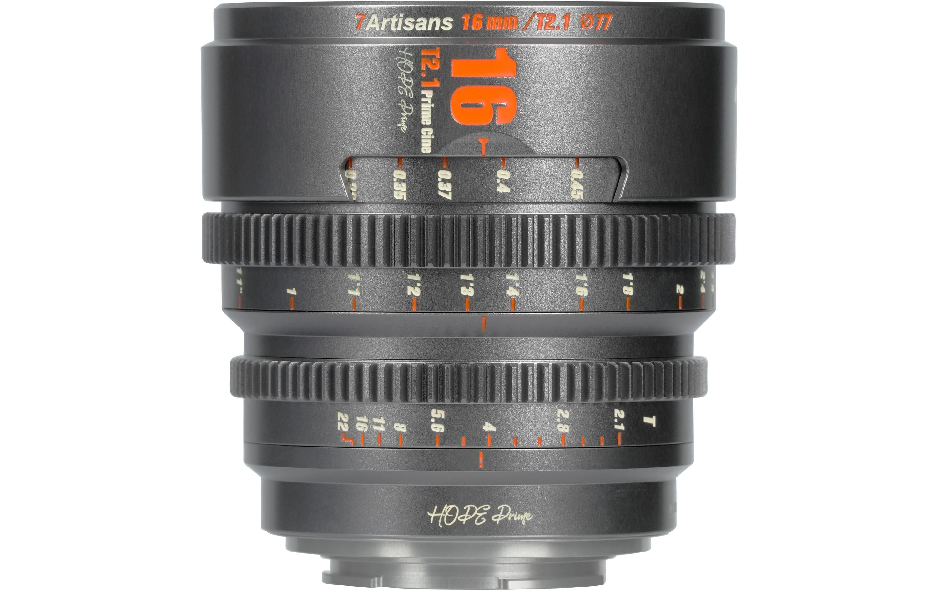 7Artisans 16T21TG-R 16mm T2.1 Canon RF Mount