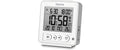 Hama Wecker digitaler Funkwecker Rhodos Weiss, LCD, 13x5x10x4.5 cm