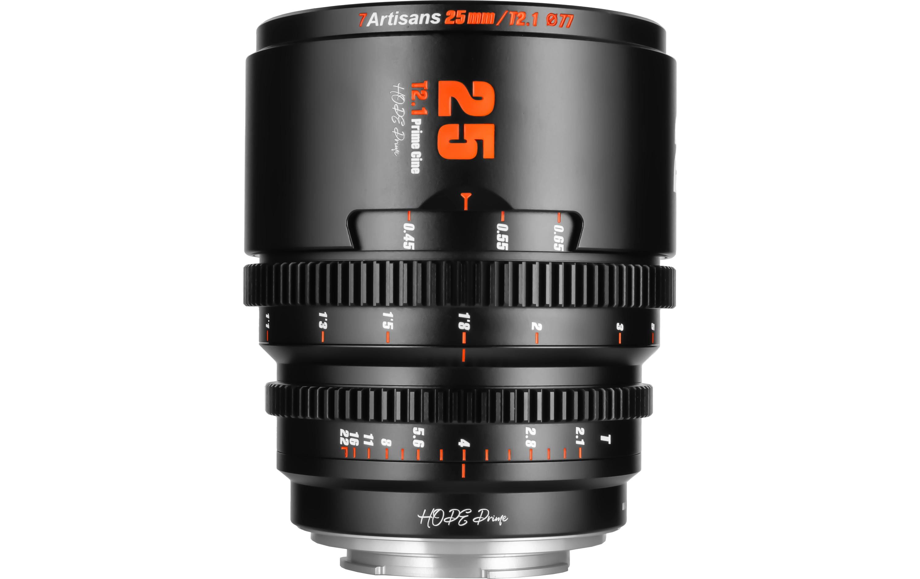 7Artisans 25T21B-E 25mm T2.1 Sony E Mount