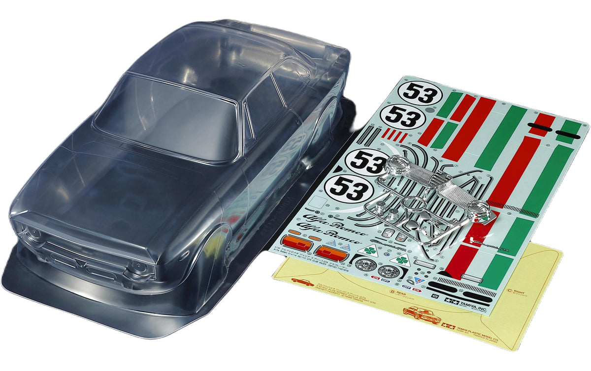 Tamiya Alfa Romeo Giulia Sprint GTA Karo., Radstand 225mm, 1:10, Body Parts Set