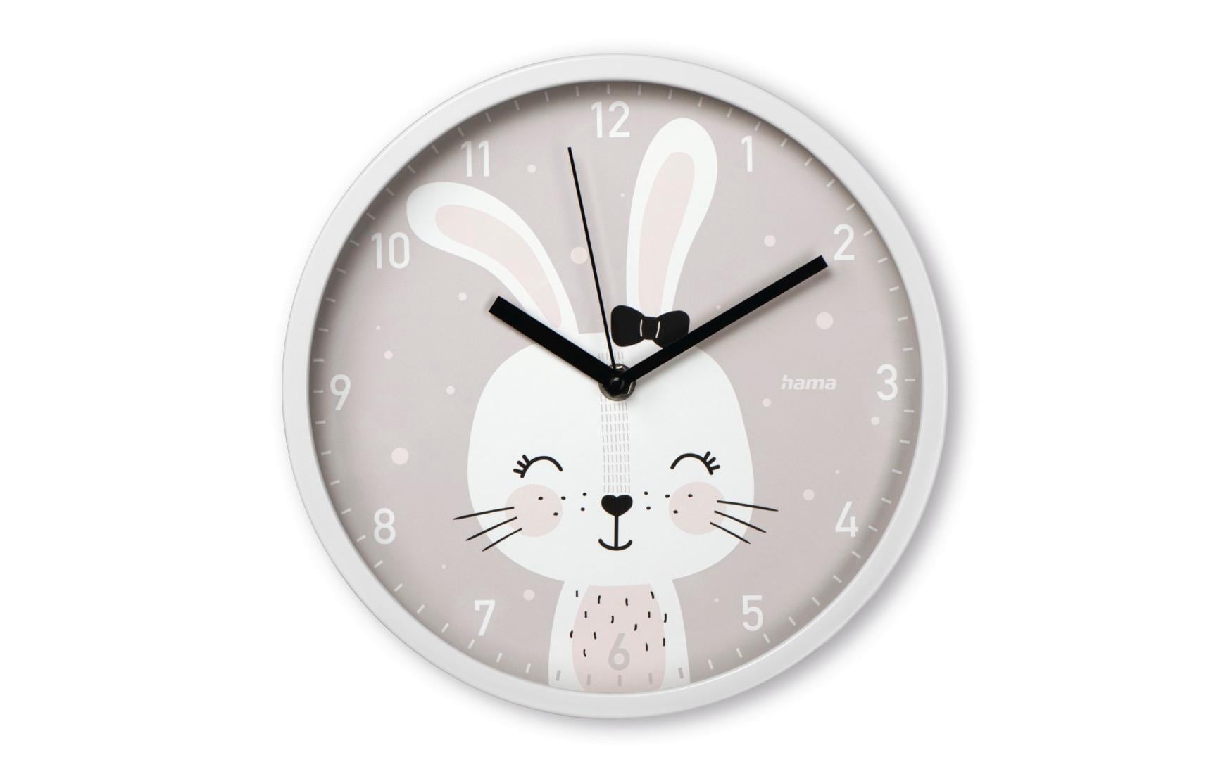 Hama Wanduhr für Kinder Maui ohne Ticken, D: 25 cm