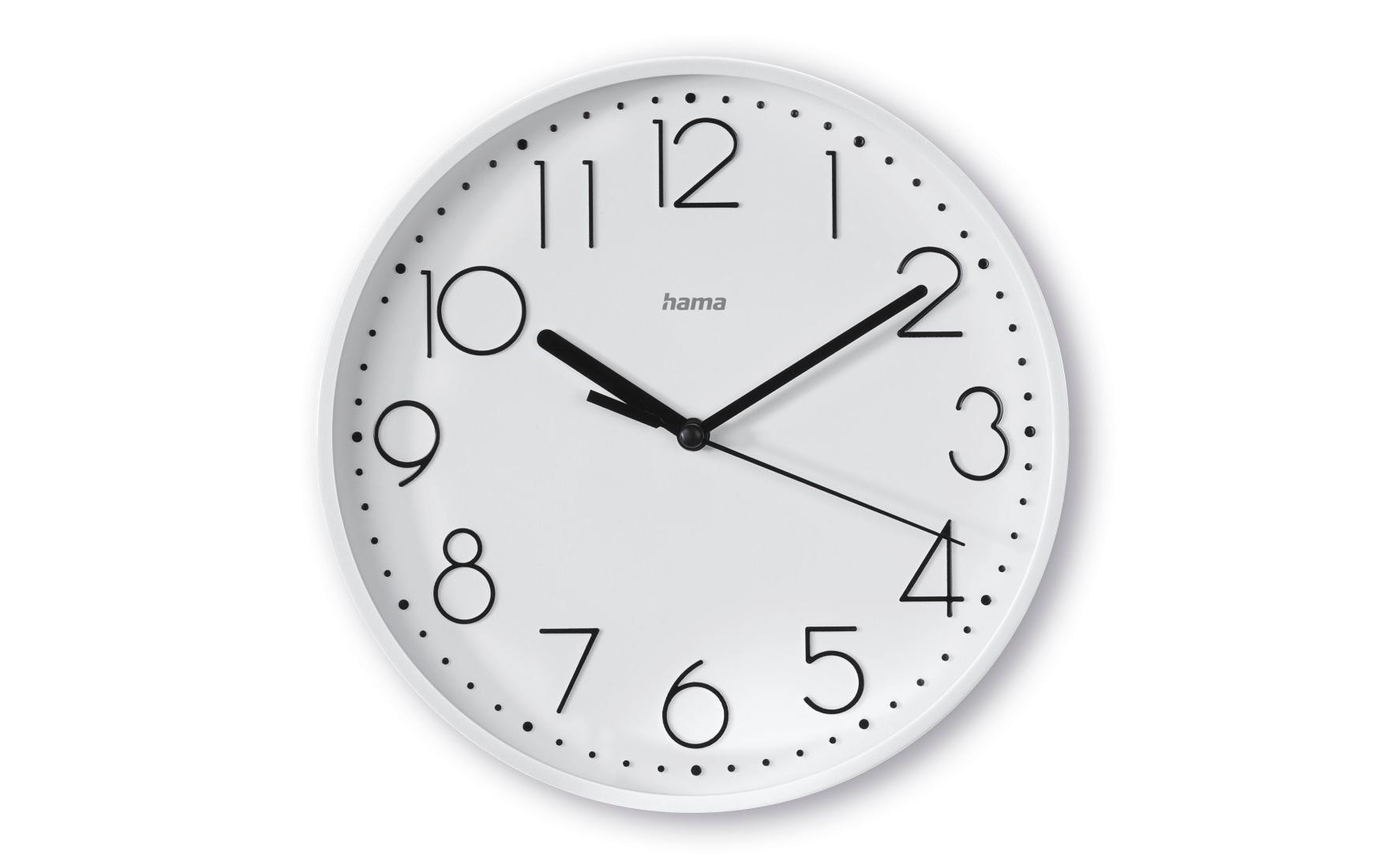Hama Wanduhr Selina ohne Ticken Weiss, D: 22 cm