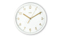 Hama Tischuhr Madeira ohne Ticken Weiss, D: 16 cm