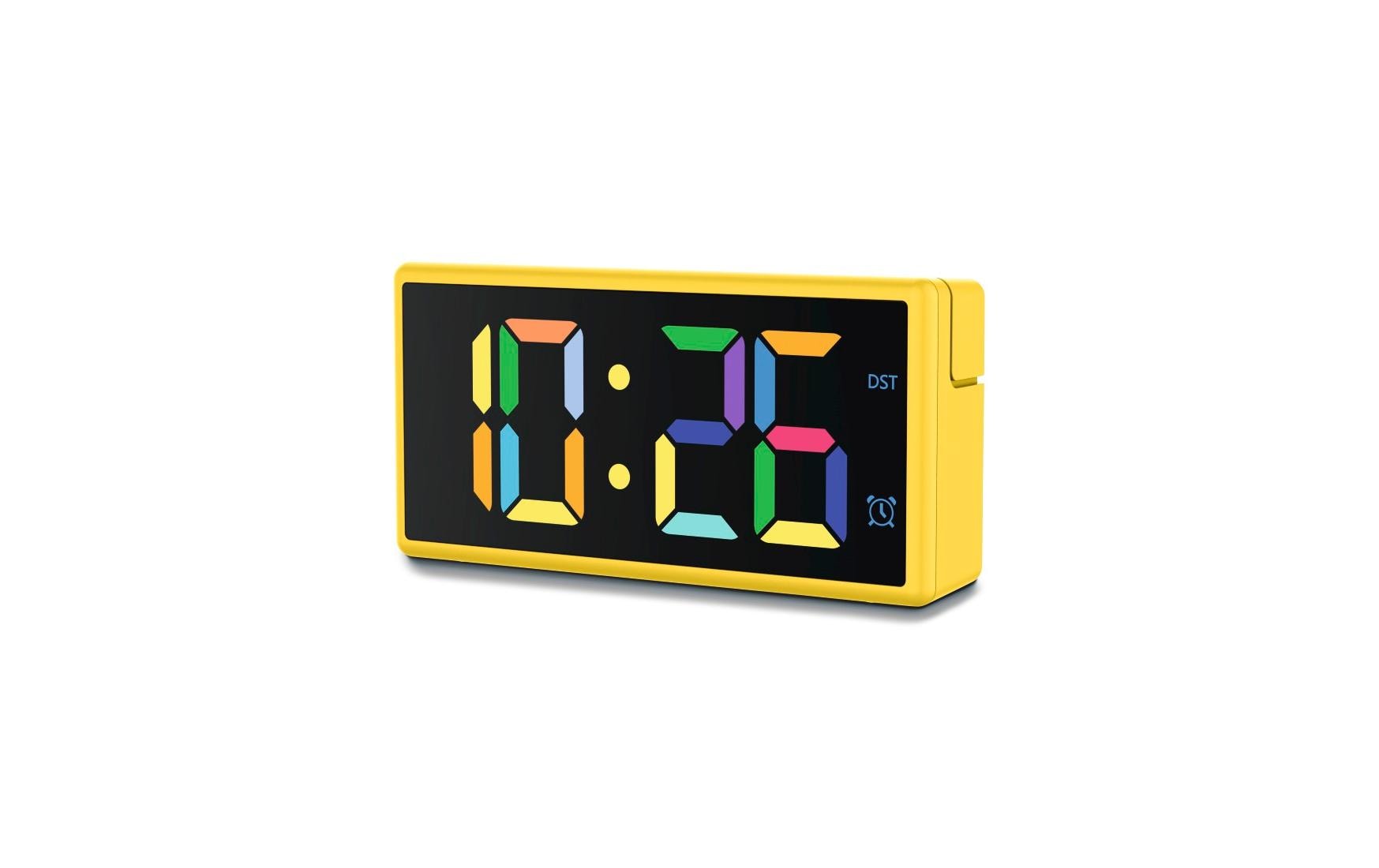 Hama Weckerdigital IbizamitUBS-Ladefunktion Gelb, Multicolor-Dsplay