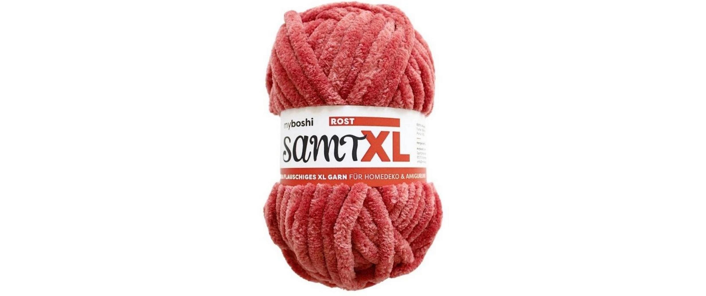myboshi Wolle Chenille Samt XL 100 g, 40 m, 100 % PES, Rost