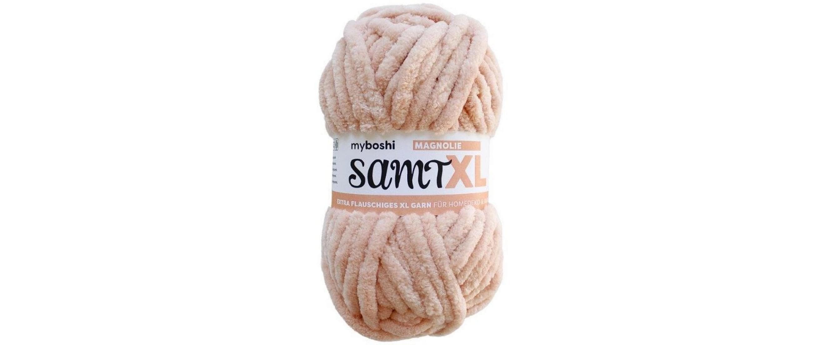 myboshi Wolle Chenille Samt XL 100 g, 40 m, 100 % PES, Magnolie