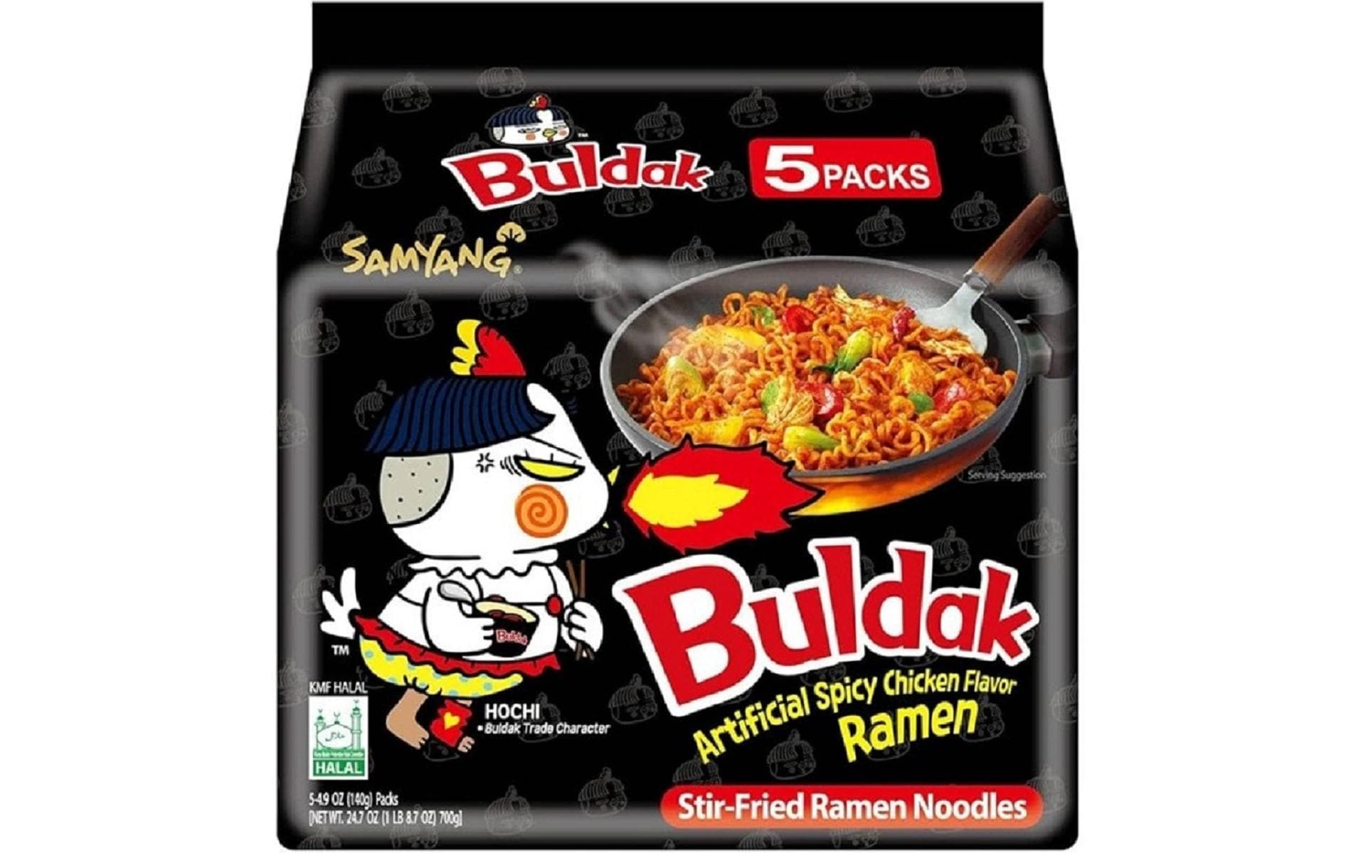 Buldak Hot Chicken Ramen Original 5 x 140 g