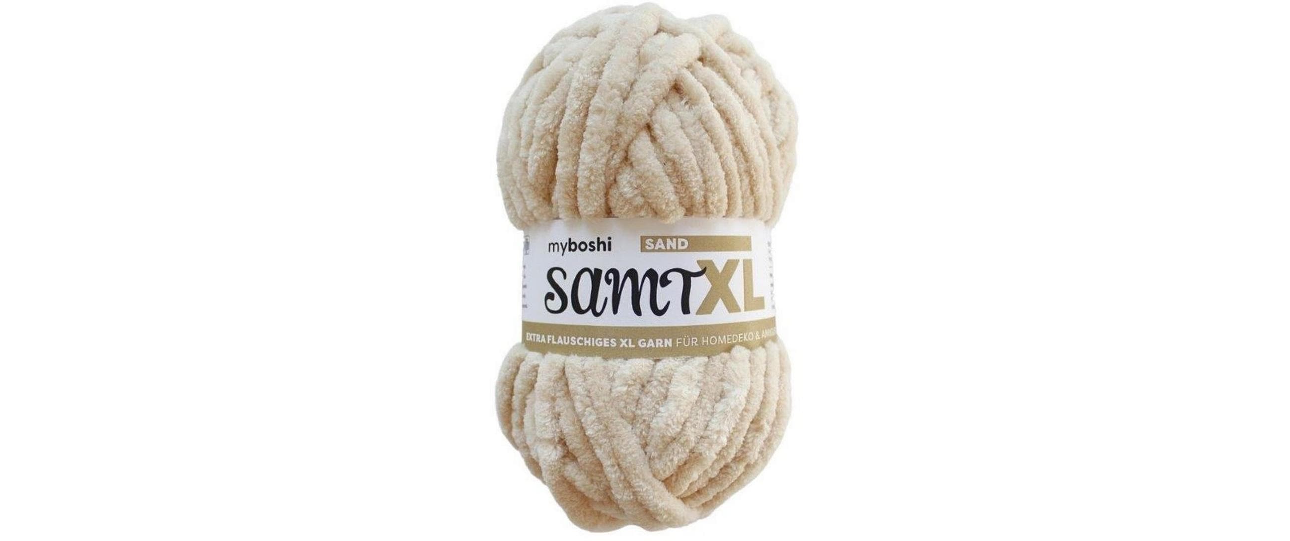 myboshi Wolle Chenille Samt XL 100 g, 40 m, 100 % PES, Sand