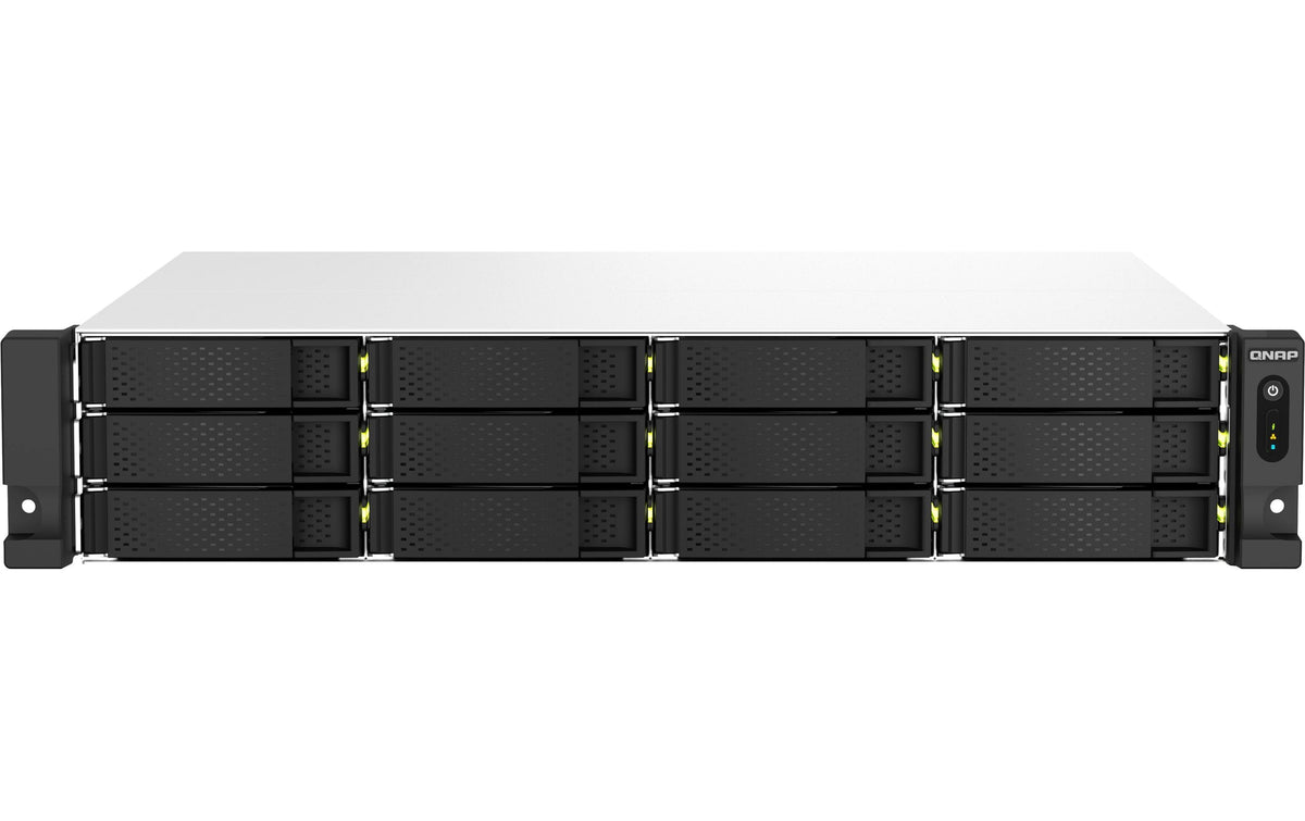 QNAP NAS TS-1264U-RP-8G, 12-bay 2U Rack, redundante PSU, Quad-C 2.0GHz, 8GB