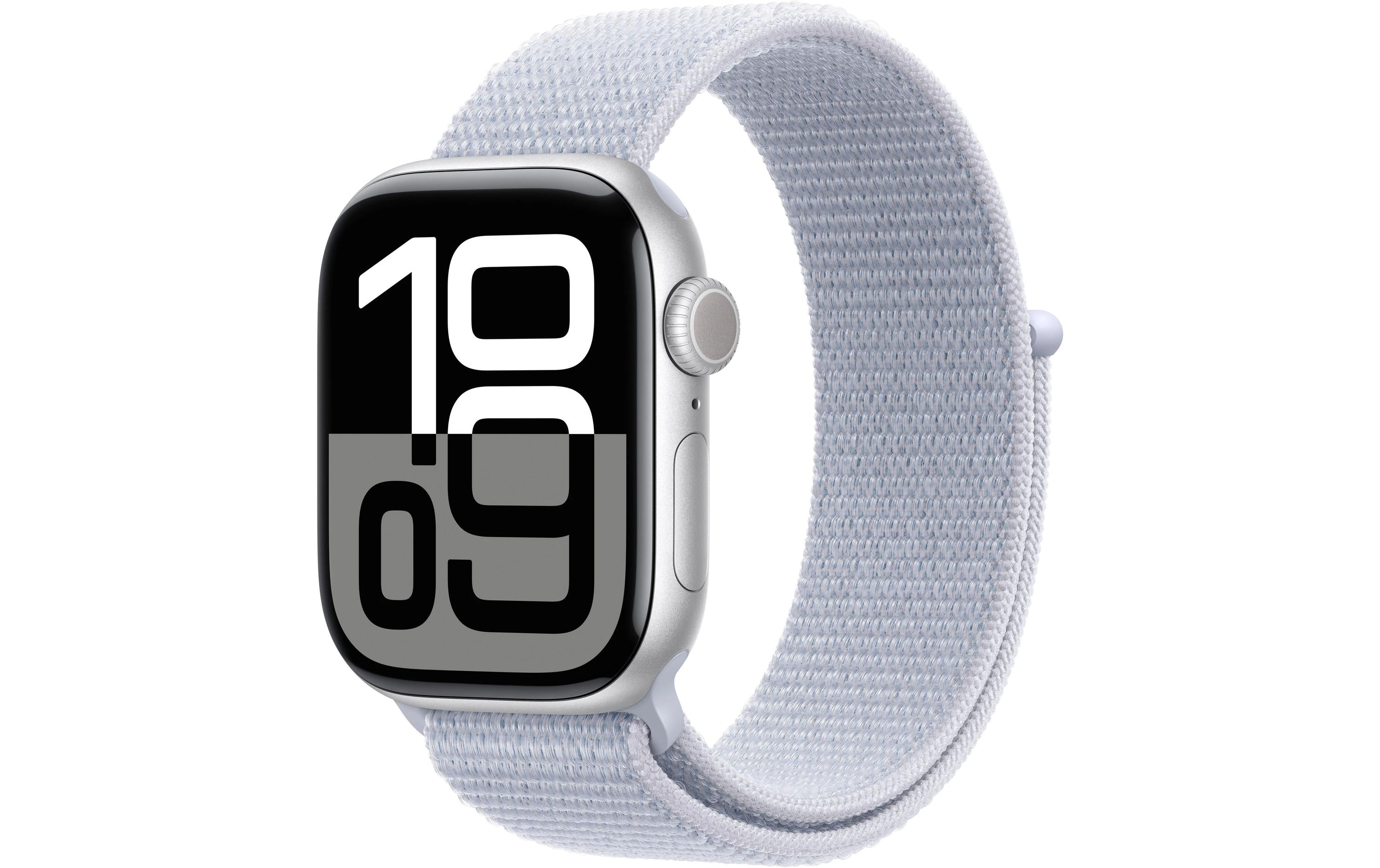 Apple Watch S10 GPS 42 Silver Alu Loop mit Blue Cloud Sport Loop