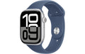 Apple Watch S10 CEL 46 Silver Alu M mit Denim Sport Band - M/L