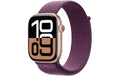 Apple Watch S10 CEL 46 Rose Gold Alu Loop mit Plum Sport Loop