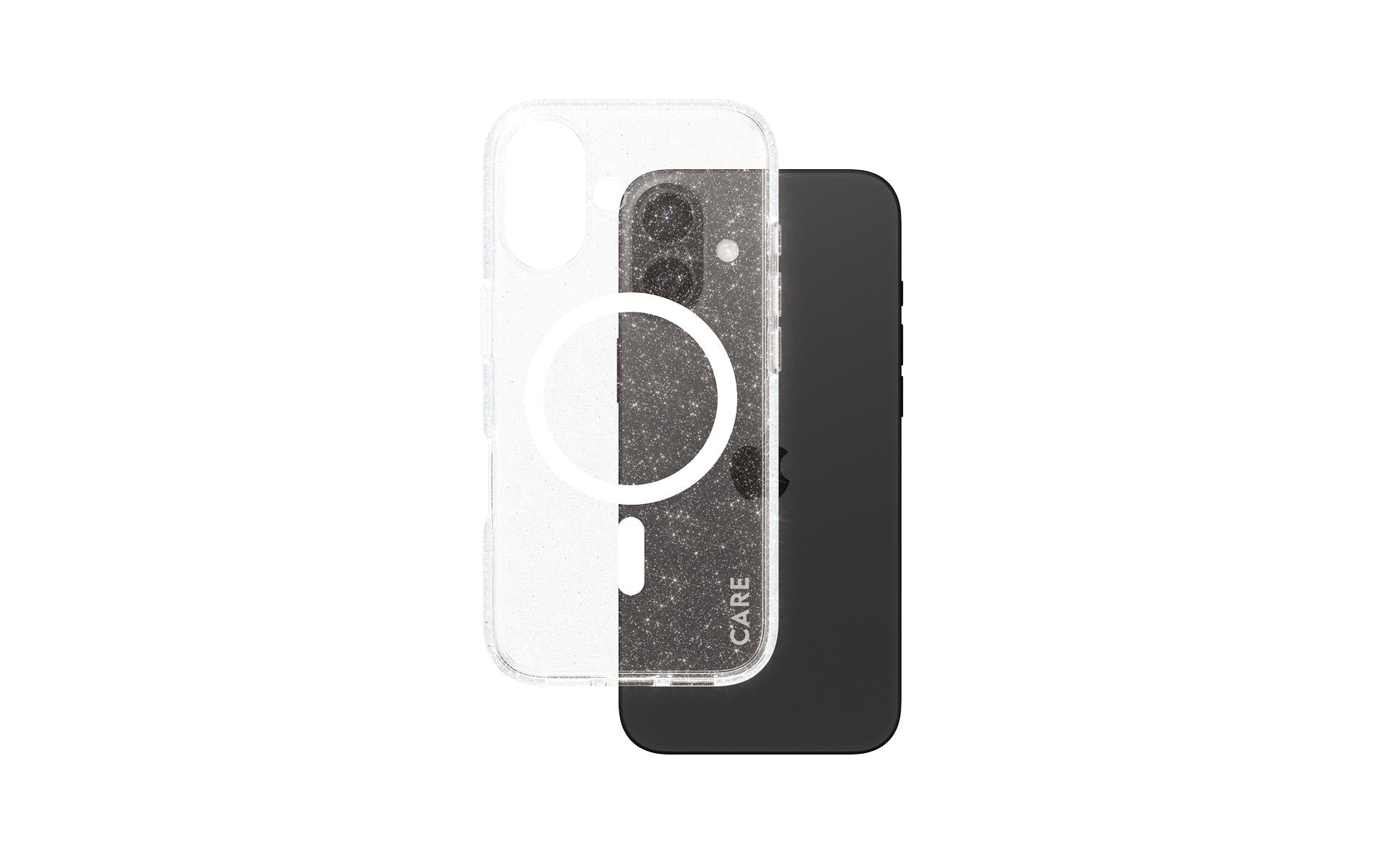 CARE Backcover Flagship Star Lit w. White fürs iPhone 16, mit MagSafe