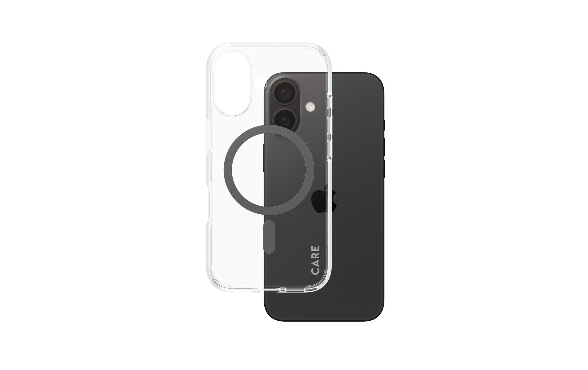 CARE Backcover Flagship Black fürs iPhone 16, mit MagSafe