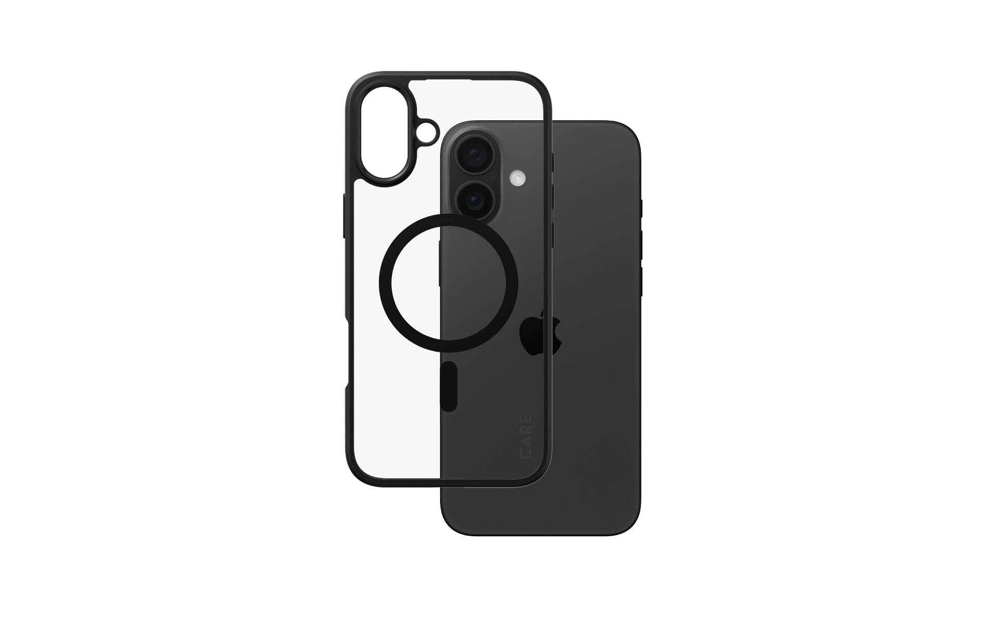 CARE Backcover Flagship Black Frame fürs iPhone 16 Plus, mit MagSafe
